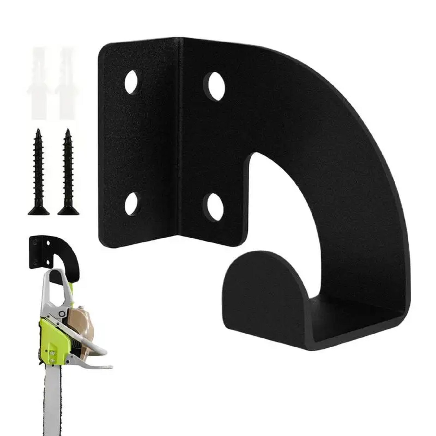 Gardening Tools Types - Heavy Duty Metal Chainsaw Wall Mount