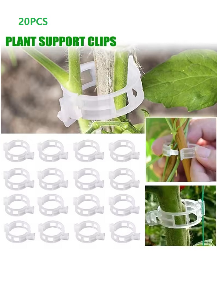 20Pcs Plant Support Clips,Snap - Gardening Tools Vegetables 评论和价格