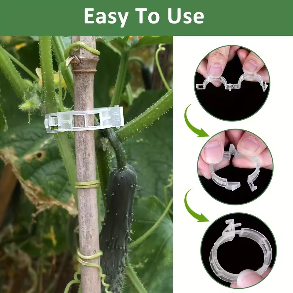 20Pcs Plant Support Clips,Snap - Gardening Tools Vegetables 评论和价格