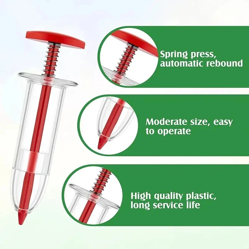 Manual Syringe Type Seed Sower - Gardening Tools Types 评论和价格