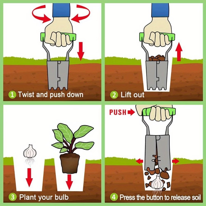 1-5PCS Handle Seedling Transpl - Gardening Tools Vegetables 评论和价格