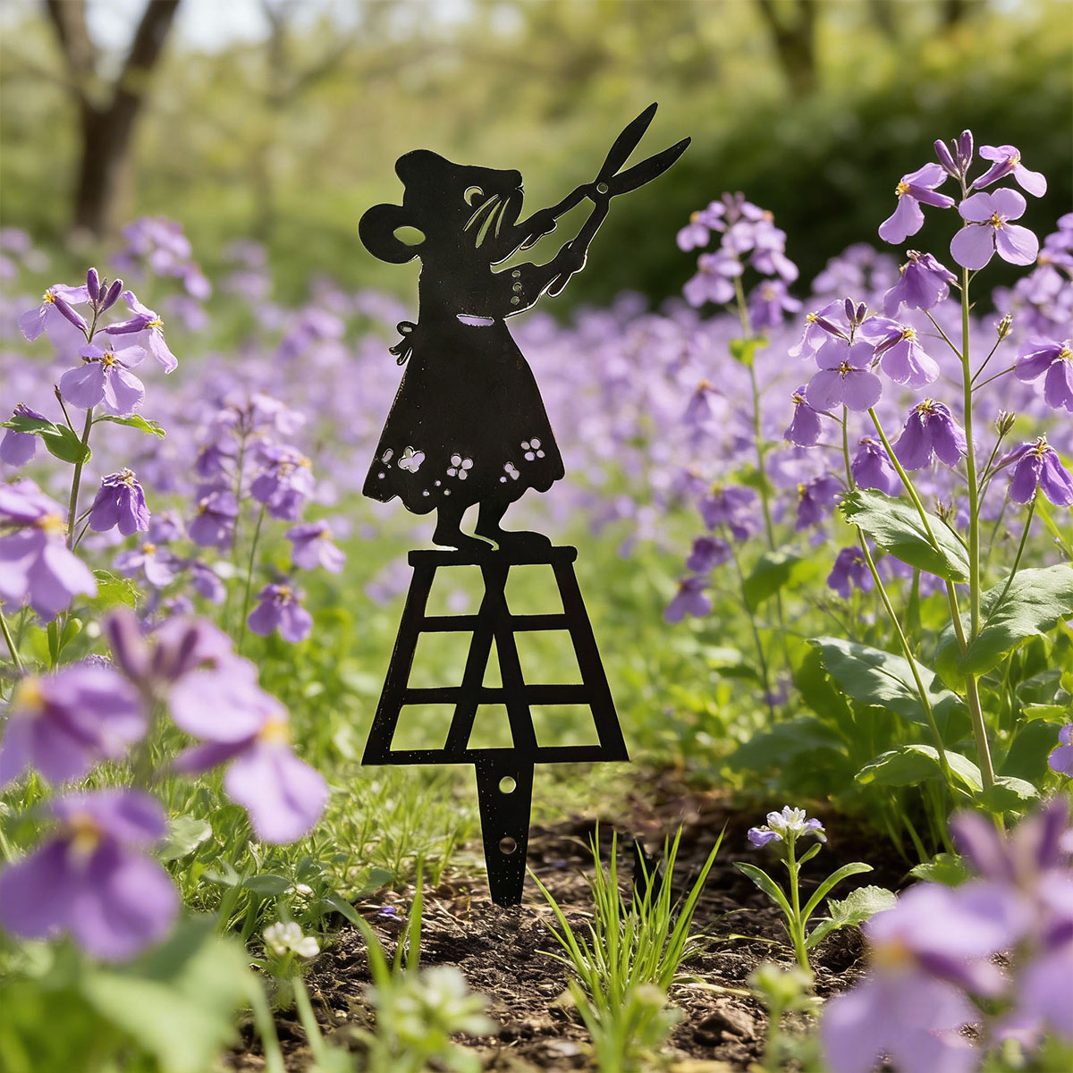 Black Silhouette Line Metal Ga - Gardening Tools Vegetables 评论和价格