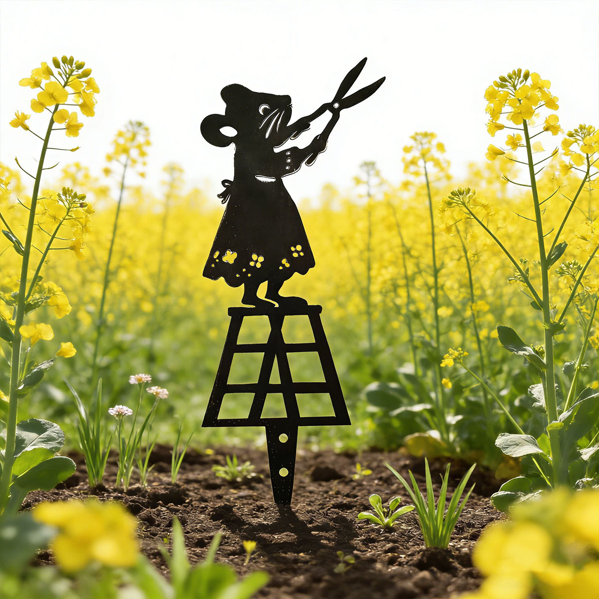 Black Silhouette Line Metal Ga - Gardening Tools Vegetables 评论和价格