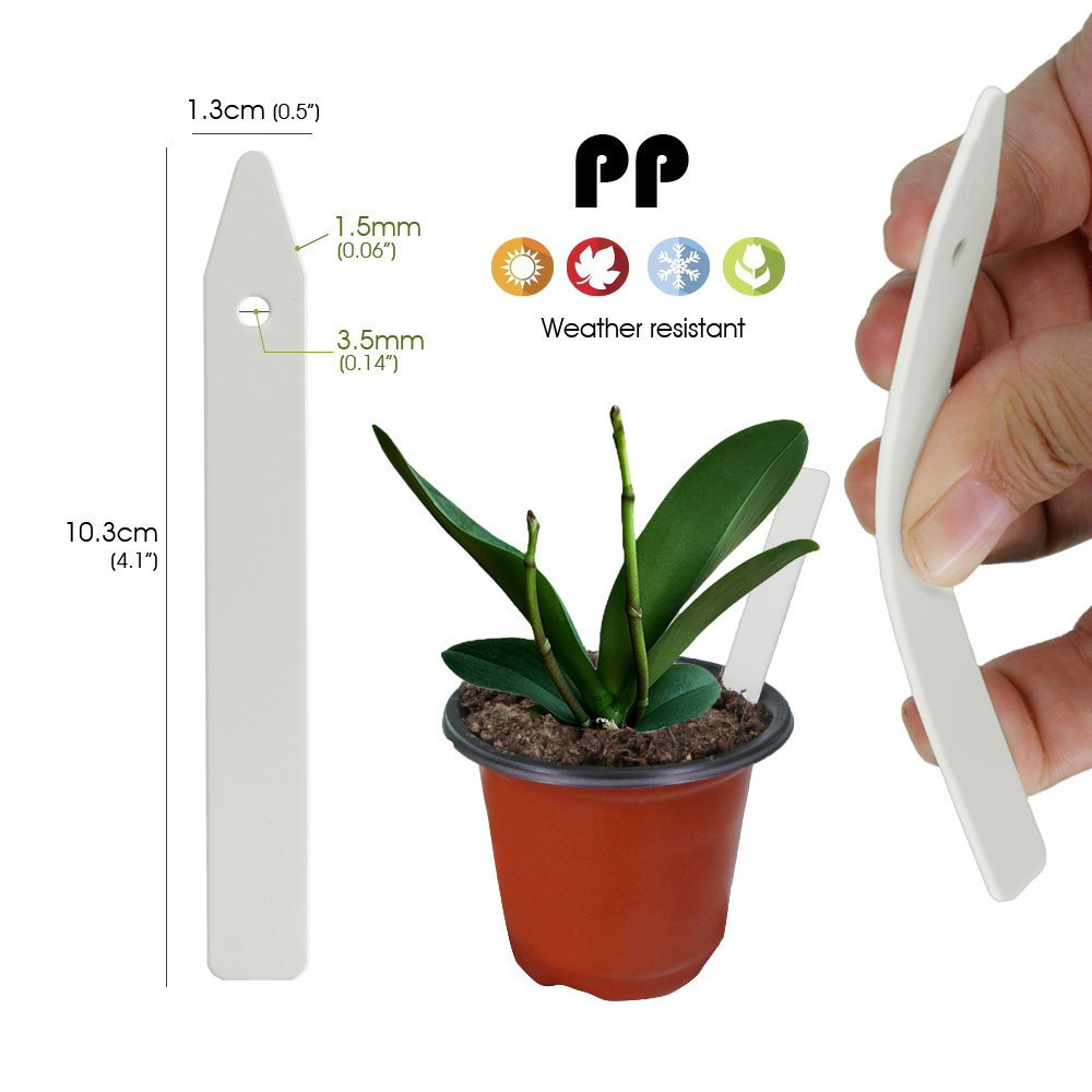 N314 PP Plant Label 10.3cm wit - Plant Label Tags 评论和价格